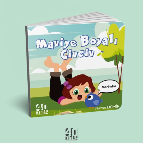 Maviye Boyalı Civciv